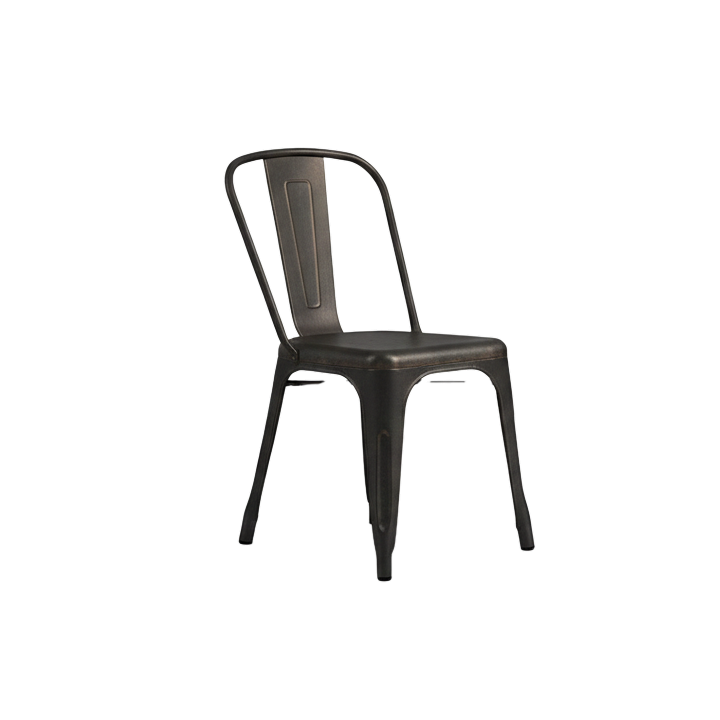 Chaise industrielle métal Bronx