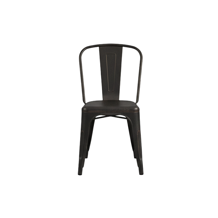 Chaise industrielle métal Bronx