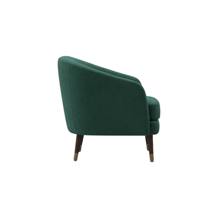 Fauteuil en velours Emerald