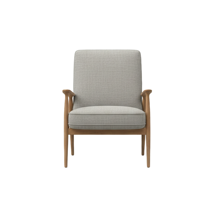Fauteuil scandinave en tissu Arhus