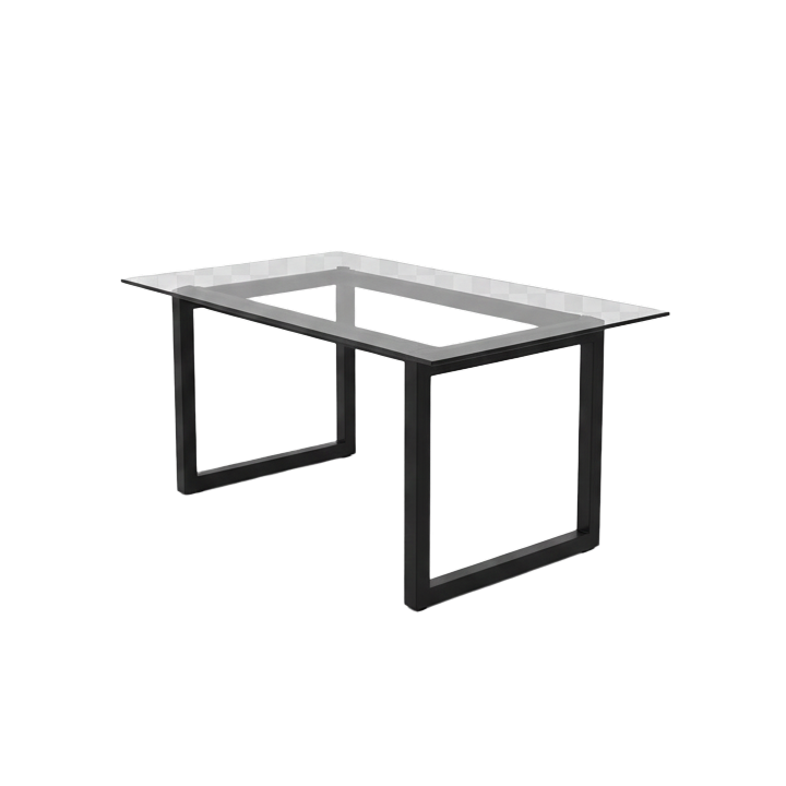 Loft glass dining table